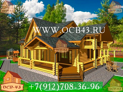 ОЦБ43 - дома из оцилиндрованного бревна